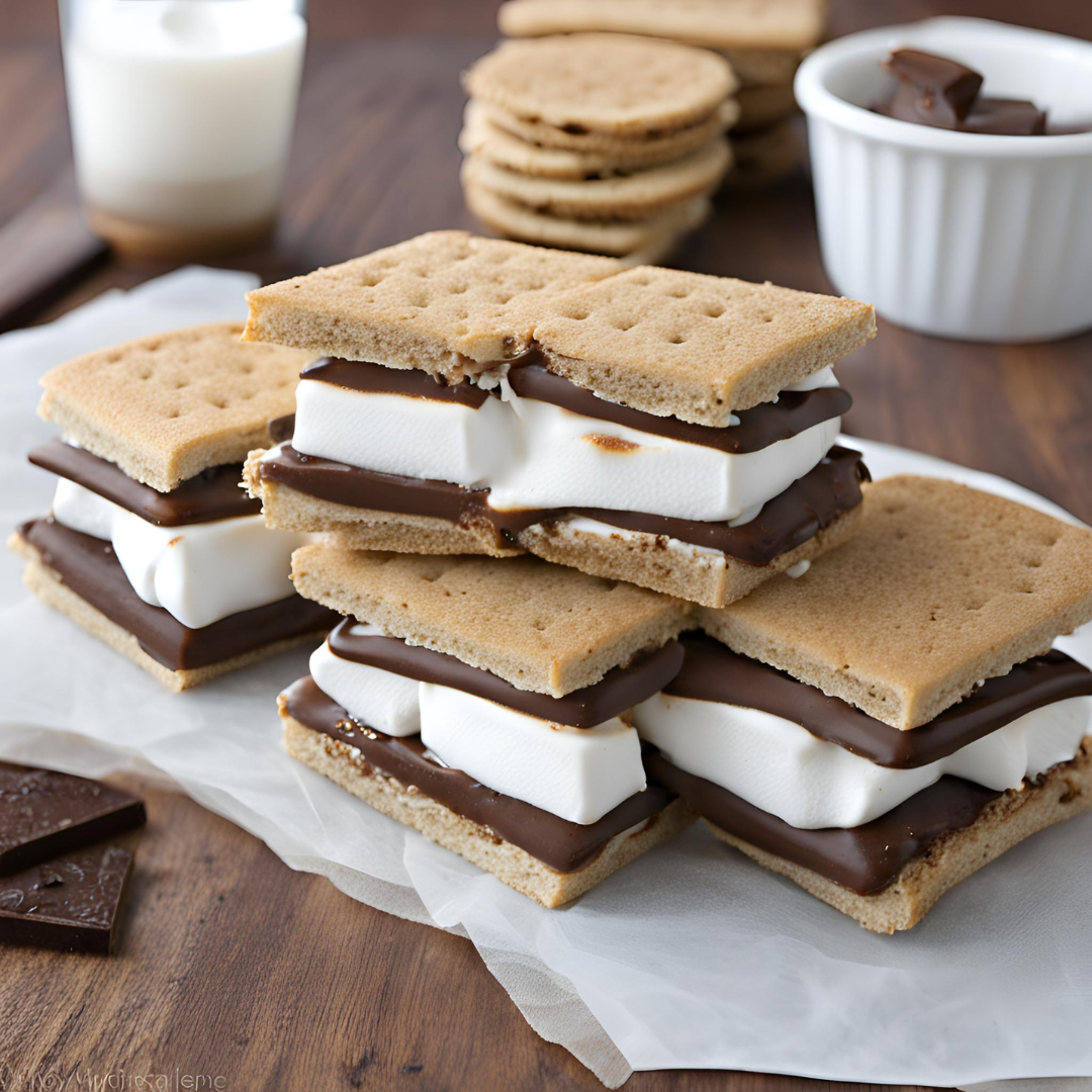 Frozen s'more sandwiches